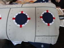 Pottery Barn Kids Light-Up Rocket Pillow Astronaut New w tag