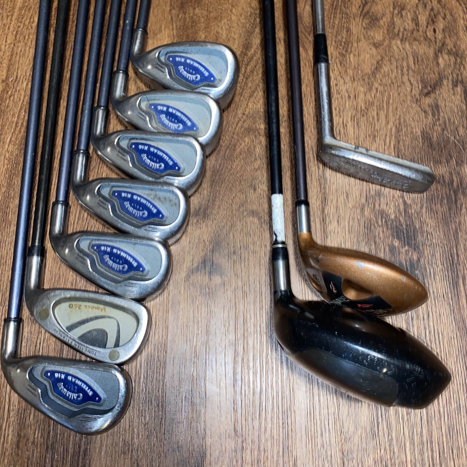 Men's Right Handed Complete Golf Club Set Taylormade Driver Callaway