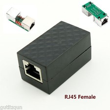Lightning Arrester Ethernet Surge Protector RJ45 Adapter Network Protect Device