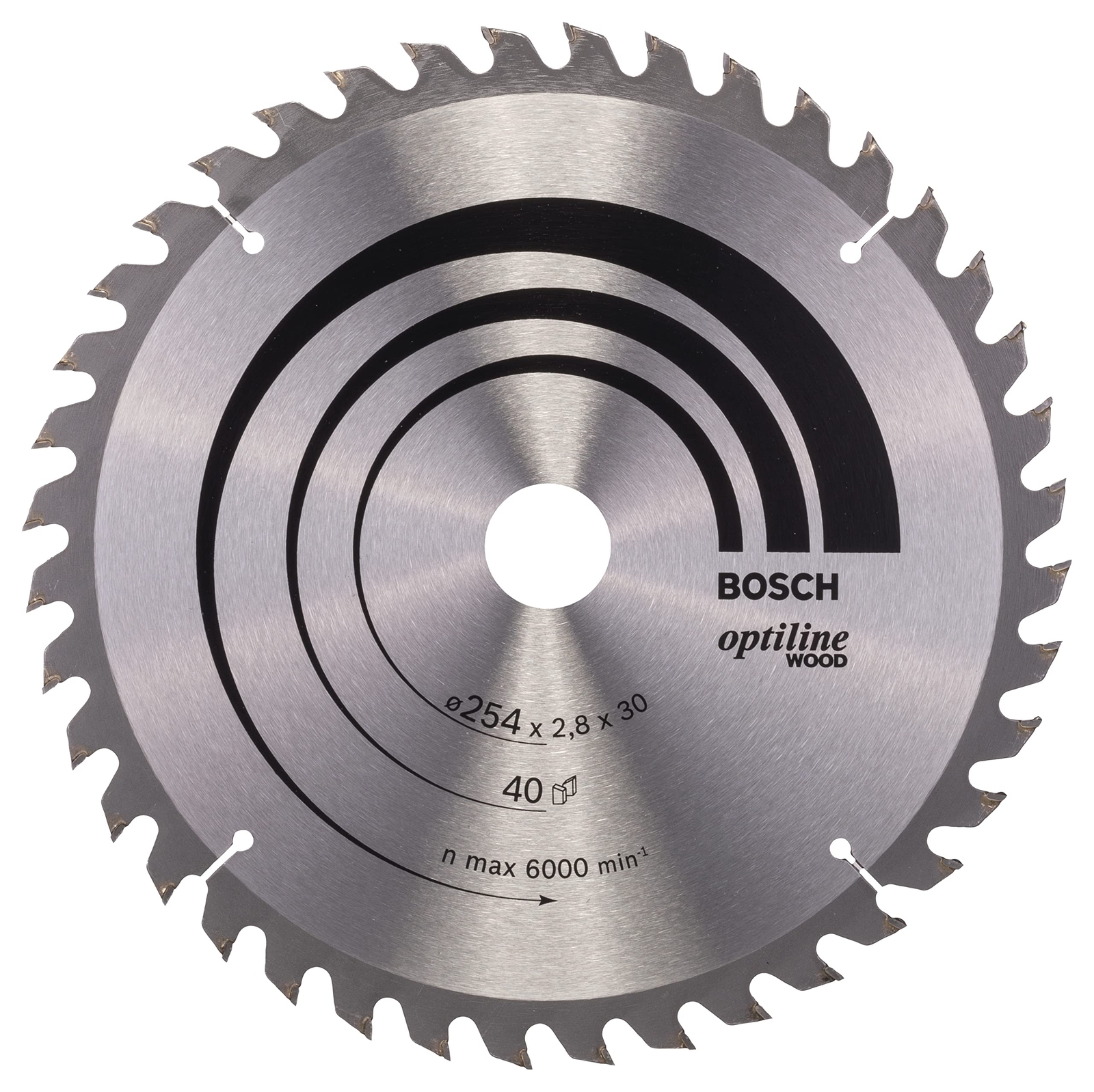 BOSCH Optiline Wood Kreissageblatt 254,0 mm, 40 Za NUOVO