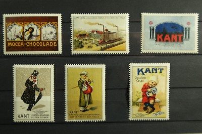 6x Kant Chocolade Cacao Wittenberg , Reklamemarken / SB 17 a