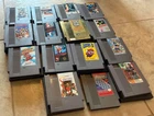 Orignal Vintage clean Nintendo NES Games Lot Of 15 Pieces with sleeves included