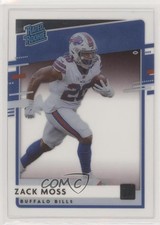 2020 Panini Chronicles Clearly Donruss Rated Rookie Zack Moss #RR-ZM 2l4