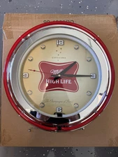 Miller High Life 14 Inch Neon Wall Clock