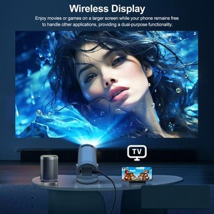 US Plug Portable Projector 720P Home Theater 2.4G WiFi Wireless Display Scr CEL