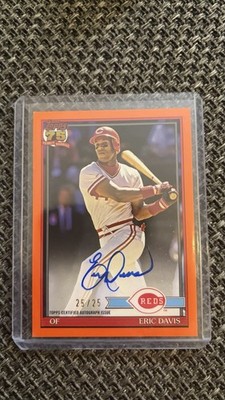 2026 Topps Series 1 Eric Davis On Card Auto /25 Cincinnati Reds