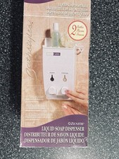 Zenith Liqui-Caddy 2-Chamber Wall Mounted Liquid Soap Dispenser White w/ Labels