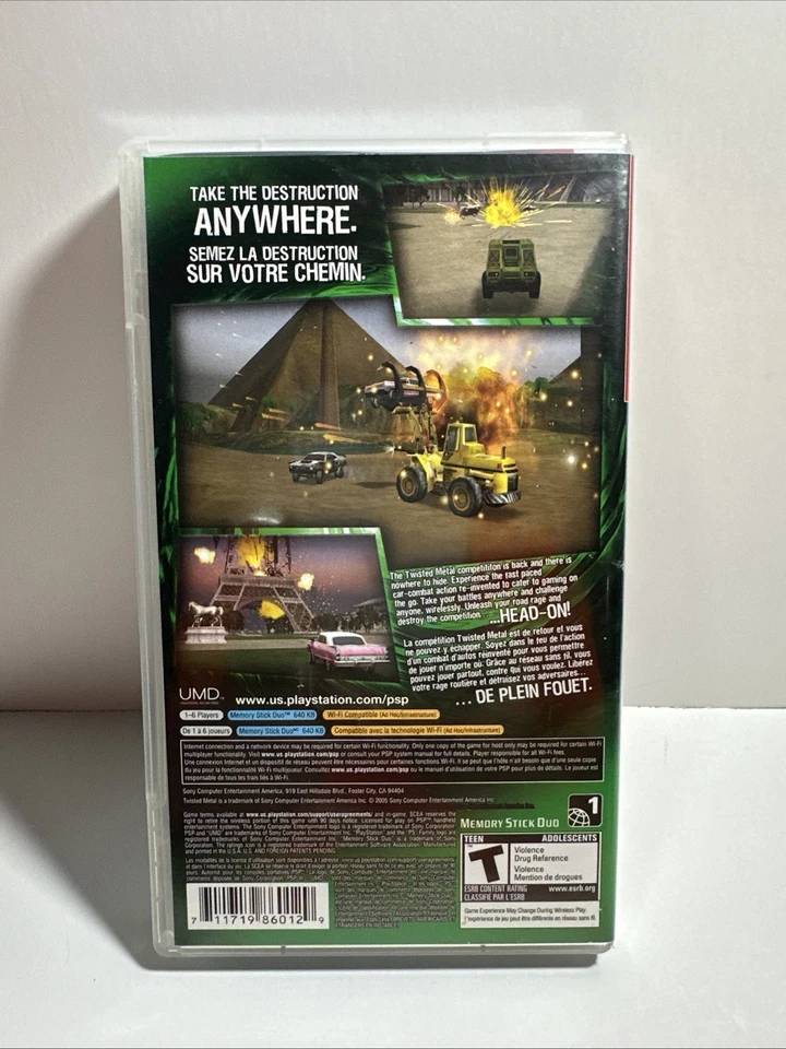 Twisted Metal: Head On Video Game Sony PSP Complete Including Manual Region - Image 2 of 4