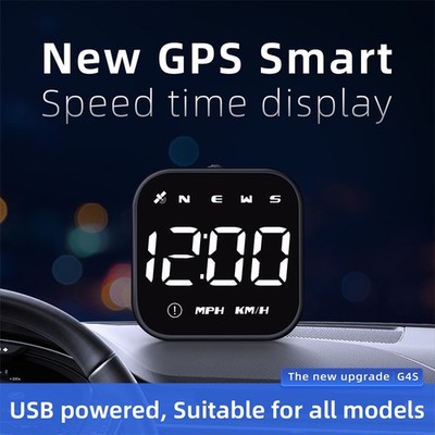 GPS Digital Speedometer Car Truck HUD Head Up Display MPH KMH Overspeed Alarm