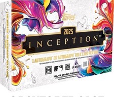 Hobby Box 2025 Topps Inception Baseball | Order Confirmed Presale