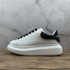 Alexander McQueenWhite Black Heel Platform Le...