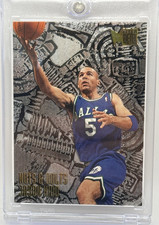 Fleer 1995-96 Fleer Metal Jason Kidd #213 Rookie Nuts & Bolts Mavericks NBA
