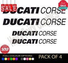 4 x DUCATI CORSE side fairing stickers 899 1299 1199 Panigale S R vinyl BIKES