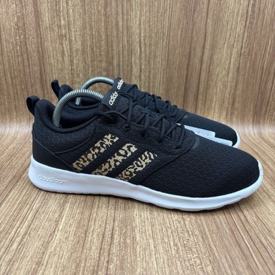 ADIDAS QT RACER 2.0 FY8247 Black/Hazy Beige/Gray Women s Size 9.5 Running Shoe