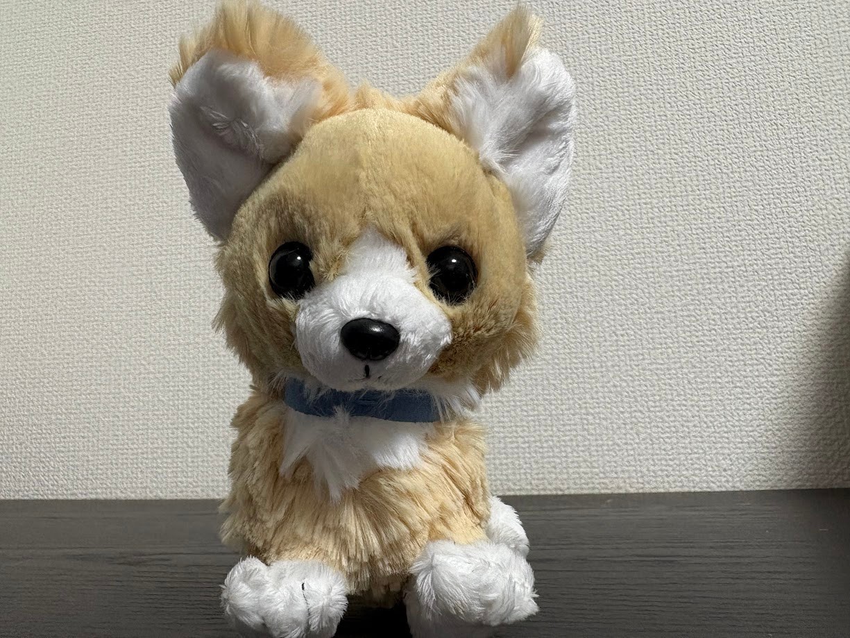 Sunlemon P-6711 Paps! Stuffed Toy Plush Animal Dog Puppy Chihuahua Beige JP