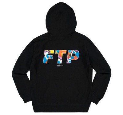 FTP x SLAWN Logo Pullover Black Size Large L Hoodie BRAND NEW