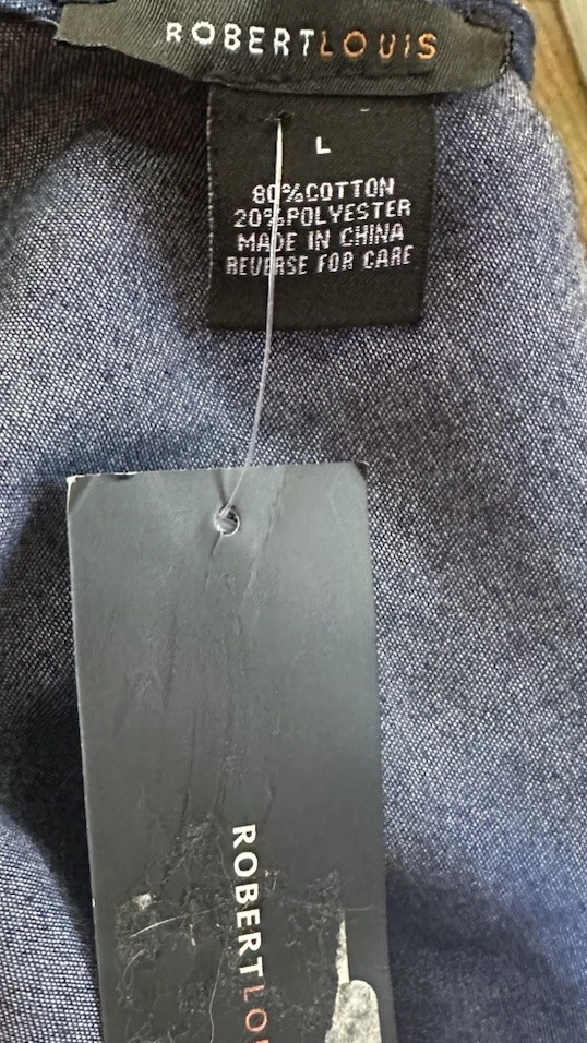 Mono Robert Louis Talla Grande Azul Oscuro Sin Mangas Corbata Cinturón NUEVO Foto 4 de 4