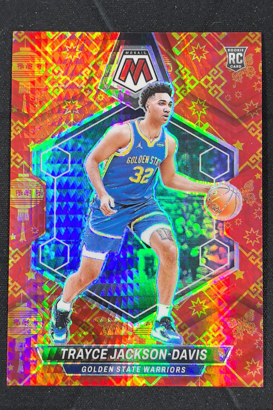 2023-24 Panini Mosaic Trayce Jackson-Davis Lucky Envelope RC /8 #205 Warriors