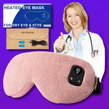 Heated Eye Mask for Warm Compress: Dry Eyes Blepharitis Stye Moist ... Fast Ship