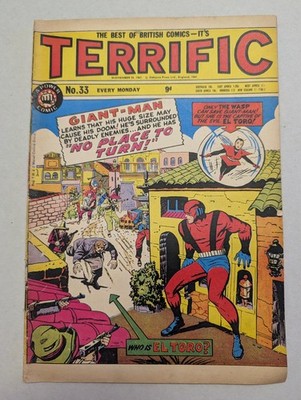 Terrific Comic No 33. Odhams Press, 25th November 1967. Marvel, Giant Man