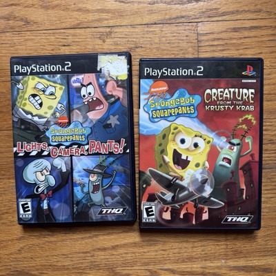 PS2 SpongeBob Lot: Lights, Camera, Pants!; Creature From The Krusty Krab