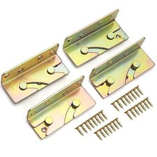 YTFGGY Bed Rail Brackets - Bed Rail Fittings - Heavy Duty Non-Mortise - Set o...
