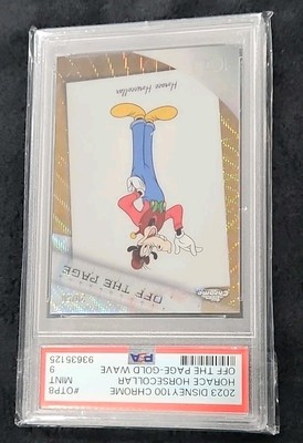 2023 Topps Chrome Disney100 OTP 1 - 10 Gold Wave /50 PSA 10 Mickey