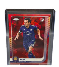 2025 TOPPS CHROME MLS KAKA RED WAVE REFRACTOR # 3/5 ORLANDO CITY SC