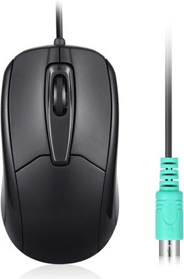Perixx Perimice-209 P, Wired PS2 Mouse with 1000 DPI Resolution, Black, Black 