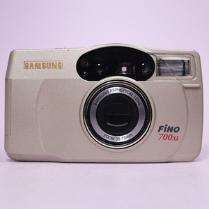 Samsung Fino 700 XL 35mm Film Point And Shoot Camera Silver Tested