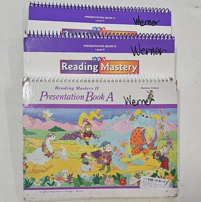 SRA Reading Mastery II Rainbow & Classic Presentation Book A, B & C 1995 & 2003