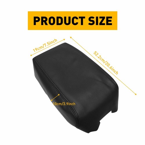 For 2009-2014 Nissan Maxima Leather Center Armrest Console Lid Cover Black Skin - Picture 3 of 10
