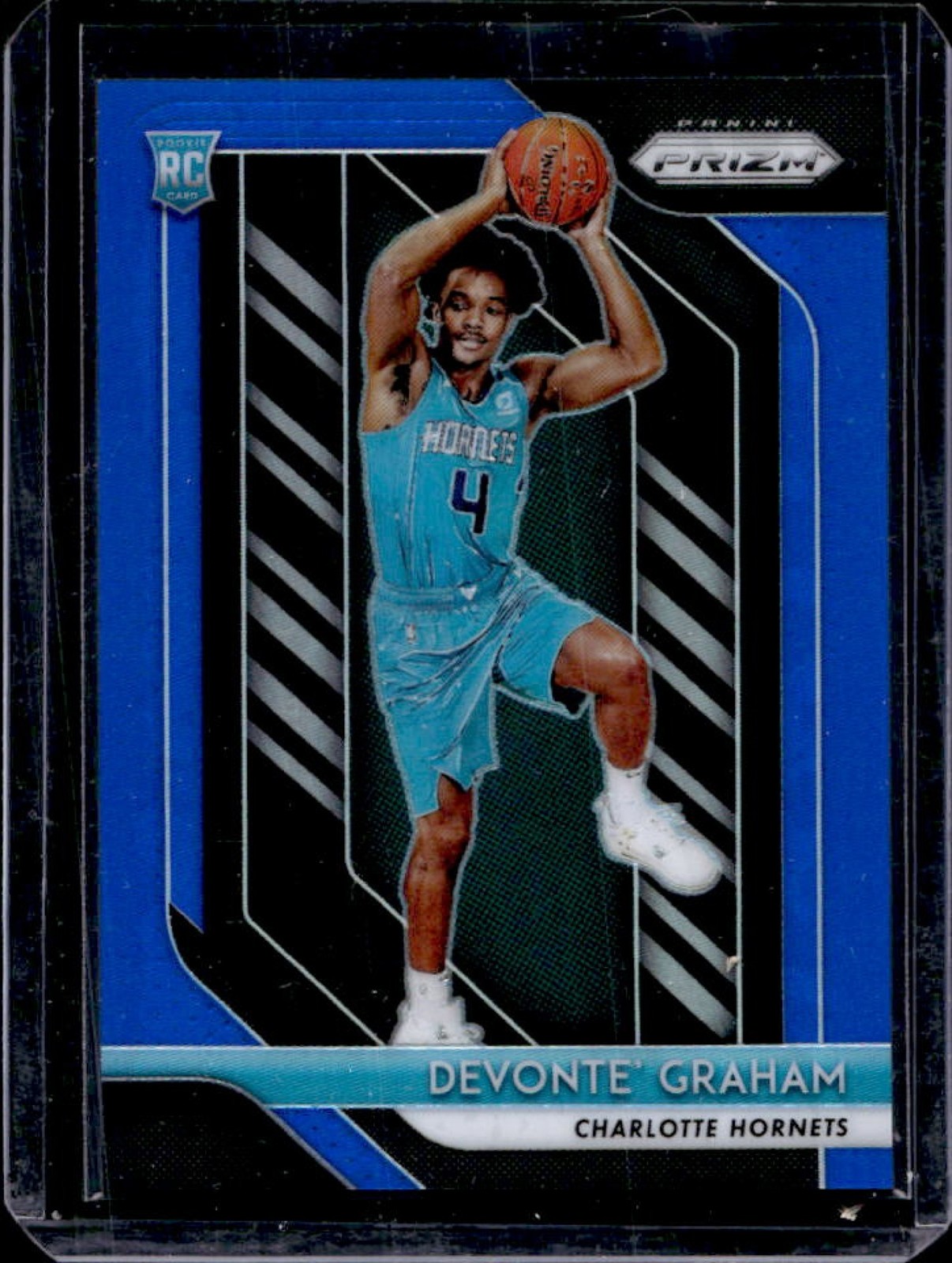 2018-19 Prizm Devonte' Graham RC Prizm Blue Rookie #9/199 Hornets