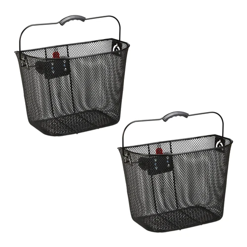 Fahrradkorb vorne Lenkerkorb Metallkorb Abnehmbarer Korb 5 kg engmaschig