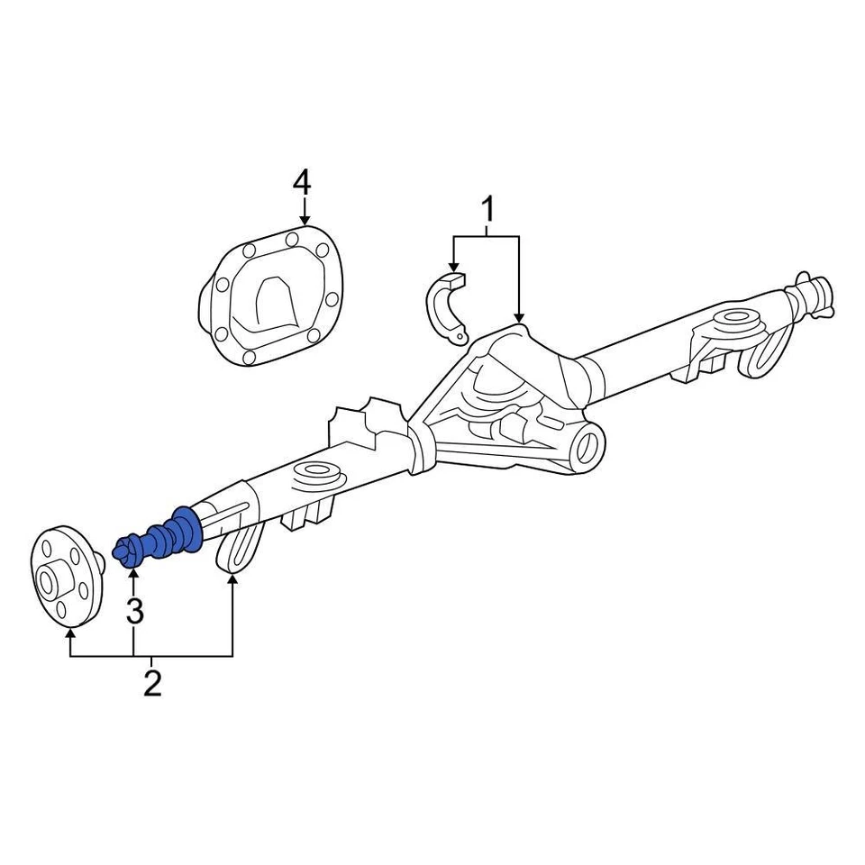 For Ford F-150 1990-1996 Ford 3W1Z1225AA Rear Drive Axle Shaft Bearing Foto 3 de 3