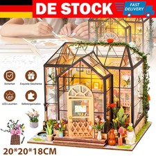 DIY Miniatur Puppenhaus Bausatz mit Möbel Holzpuzzle & LED Beleuchtung 3D Modell