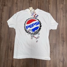 VTG Pepsi T-Shirt Mens  s Size Large Bottle Cap Logo Single Stitch W/TAGS   RARE