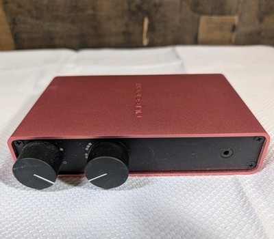 NUFORCE ICON RED PC LAPTOP DESKTOP BOOKSHELF AUDIO AMPLIFIER AMP WITHOUT CABLES