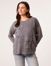 Blue Vanilla Womens  Bow Sweatshirt