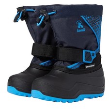 Kamik Kids Snowfall P Winter Boots US 13 EU 31 Blue Black Waterproof NIB