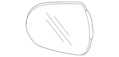 Genuine GM Mirror Glass 42782869
