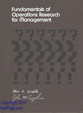 Fundamentals of Operations Research for Management: An Introduction to Quant...