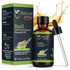 Organic Way Basil Essential Oil - Get Free Shipping