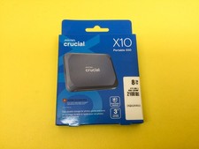Crucial X10 8TB USB 3.2 USB-C Portable External SSD CT8000X10SSD9 New