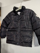 DKNY-Youth UNISEX Black Camo-Lined-Pocket-Puffer Jacket-Size Small 7/8-VERY NICE