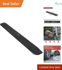 Rubber Threshold Ramp 42.9W 2200 lbs Capacity Non-Slip Wheelchair Entry Ramp