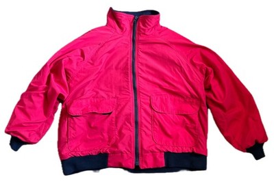 Vintage Women s Sierra Trading Post Red Winter Jacket XL Fleece Lined Union Made