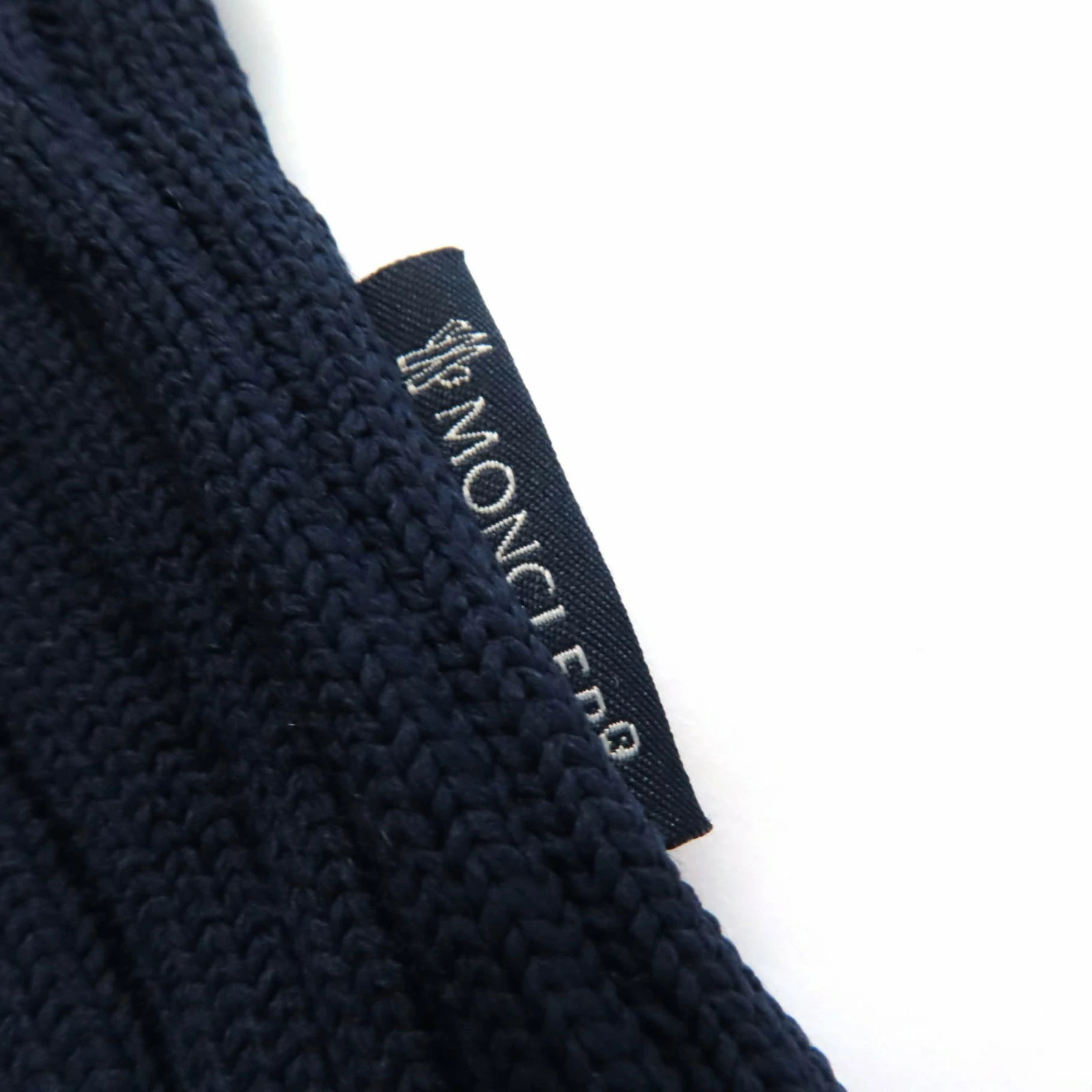 MONCLER Ladies Jumpsuit Unused Tuta Crew Neck Sleeveless Ribbed Knit Navy M thumbnail 7