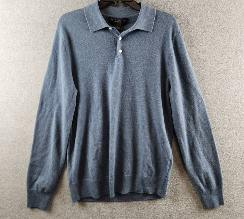 The Mens Store at Bloomingdales Cashmere Three Button Polo Sweater M BeringSea 19690₽