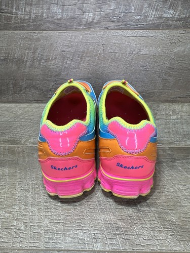 Skechers Flex Shoes Neon Rainbow 22147/Mult Womens Size 9.5 with Original Box - Picture 8 of 18
